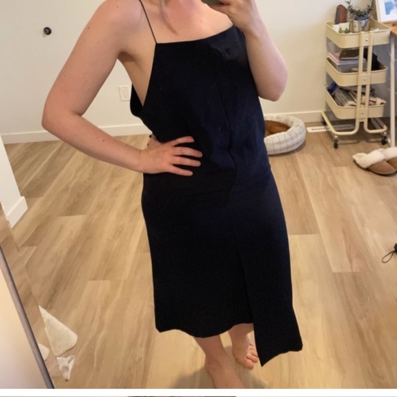 Oak & Fort Asymmetrical Midi Dress - Picture 7 of 7